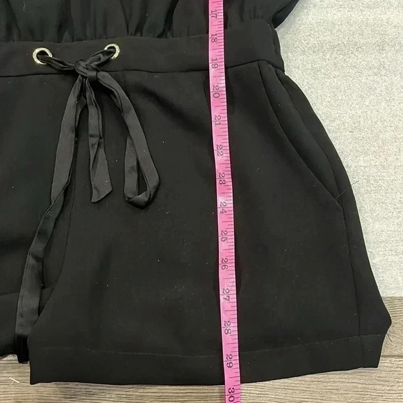 ❤️2/$50❤️[2]Marciano Black  L/S Romper-NWOT - Picture 11 of 13